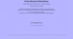 Desktop Screenshot of heizinger.de